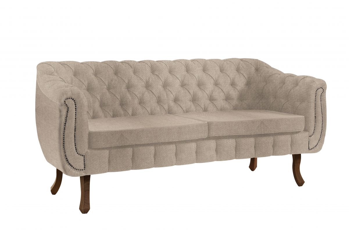 Loja C Moveis e Decoração SOFA CHESTERFIELD 3 LUGARES